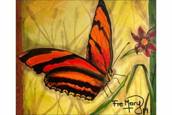 Mariposa asentada